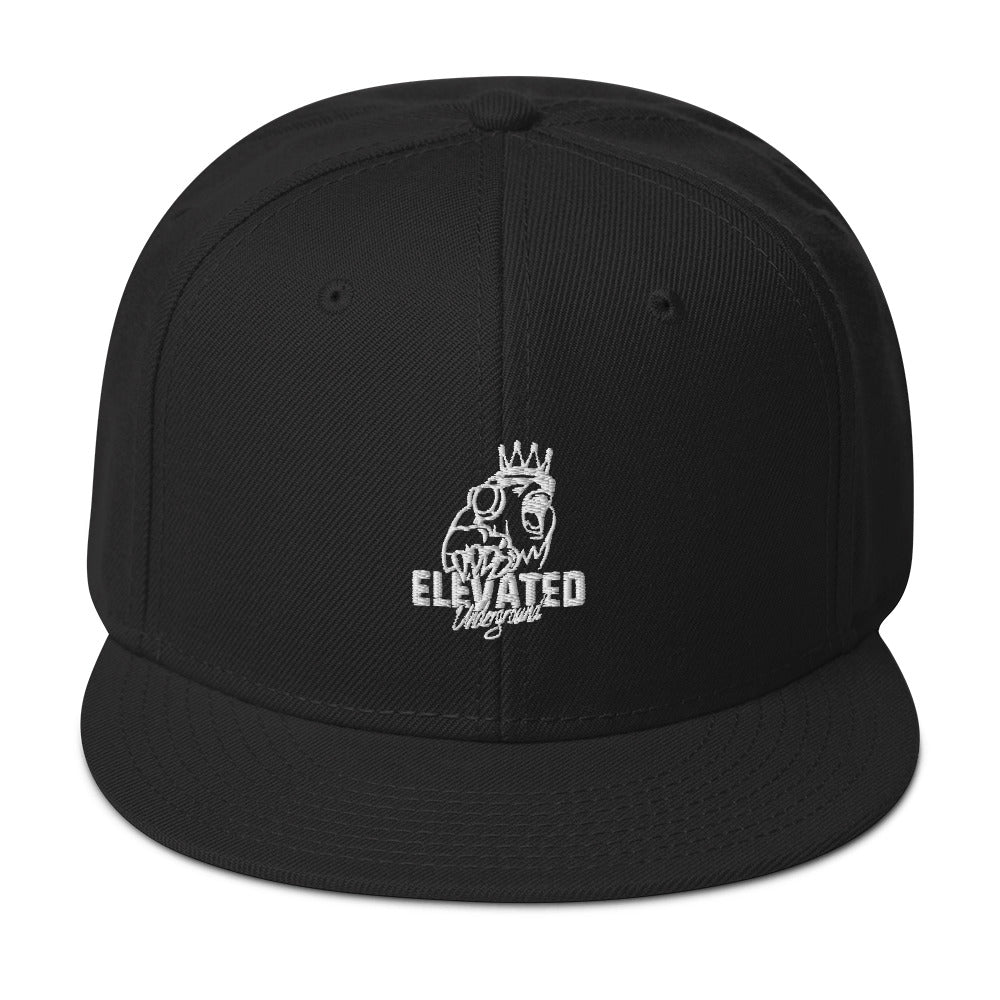 Elevated Underground Snapback Hat (Black)